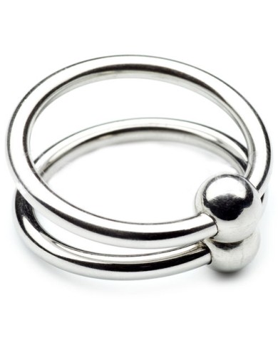 METAL HARD DOUBLE GLANS RING 28MM