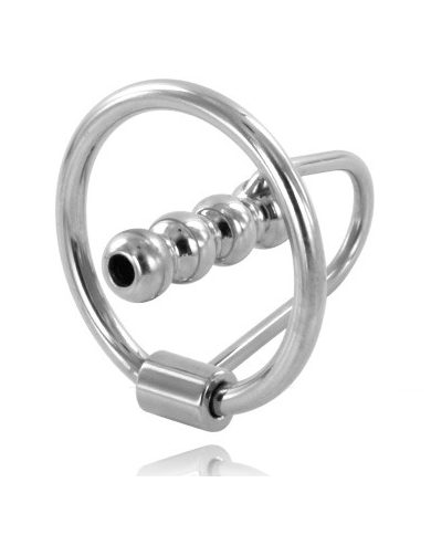 METAL HARD ANILLO GLANDE CON PLUG URETRAL 30MM