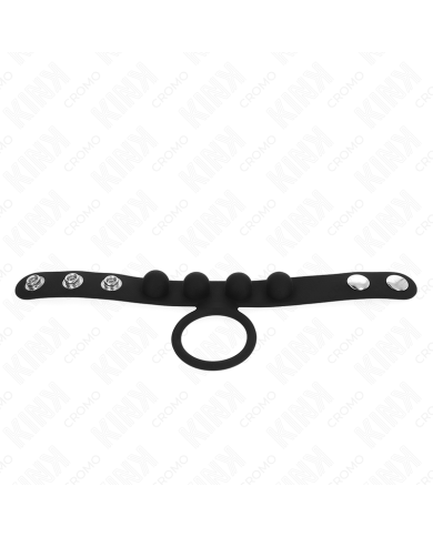 KINK ANILLO PENE CUERO 35 CM CON CIERRE A PRESION 23 X 2 CM