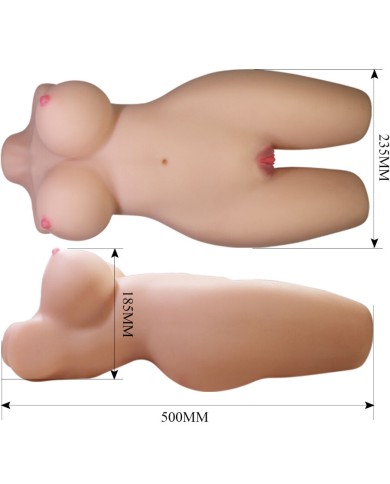 CRAZY BULL MIA TORSO FEMENINO REALISTA VAGINA Y ANAL 85 KG