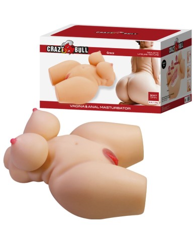 CRAZY BULL GRACE TORSO FEMENINO REALISTA VAGINA Y ANAL 75 KG CRAZY BULL GRACE TORSO FEMENINO REALISTA VAGINA Y ANAL 75 KG