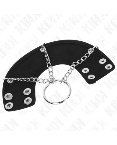 KINK ANILLO PENE 4 CM CADENA 7 CM METAL CON CINTURON POLIPIEL