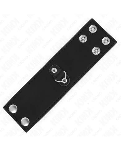 KINK ANILLO PENE CUERO CON CIERRE A PRESION 18 X 5 CM