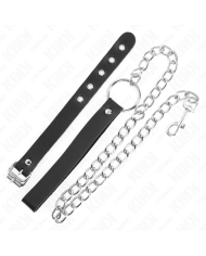 KINK ANILLO PENE CUERO CON CORREA 215 X 2 CM Y CADENA METAL 60 CM