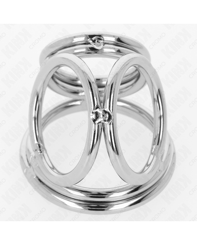 KINK ANILLO PENE TRIPLE METAL CROMADO 38 CM A 5 CM MODELO 1