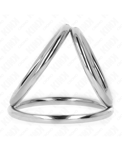 KINK ANILLO PENE TRIPLE METAL CROMADO 38 CM A 5 CM MODELO 2