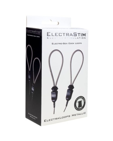ELECTRASTIM ELECTRALOOPS E STIM ANILLOS METALICOS AJUSTABLES PARA EL PENE