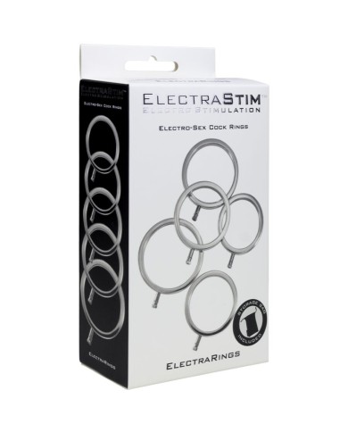 ELECTRASTIM ELECTRARINGS ANILLOS METALICOS PARA EL PENE PACK 5