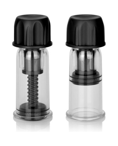 CALEXOTICS VACCUM TWIST SUCCIONADORES PEZONES NEGRO