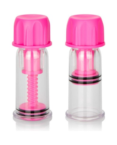 CALEXOTICS VACCUM TWIST SUCCIONADORES PEZONES ROSA