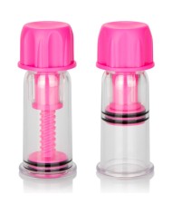 CALEXOTICS VACCUM TWIST SUCCIONADORES PEZONES ROSA