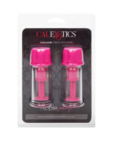CALEXOTICS VACCUM TWIST SUCCIONADORES PEZONES ROSA