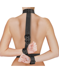 FETISH SUBMISSIVE BONDAGE CONJUNTO DE SUJECION PARA EL CUERPO DE CUELLO Y MUNEQUERAS