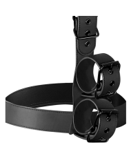 FETISH SUBMISSIVE BONDAGE CONJUNTO DE SUJECION PARA EL CUERPO DE CUELLO Y MUNEQUERAS