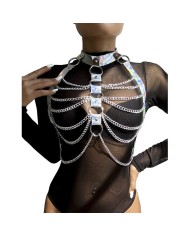 SUBBLIME 953737 ARNES DE PECHO CON ANILLOS Y CADENAS PLATA TALLA UNICA