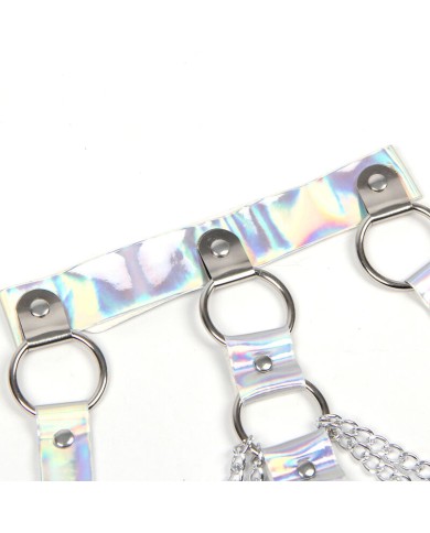 SUBBLIME 953737 ARNES DE PECHO CON ANILLOS Y CADENAS PLATA TALLA UNICA