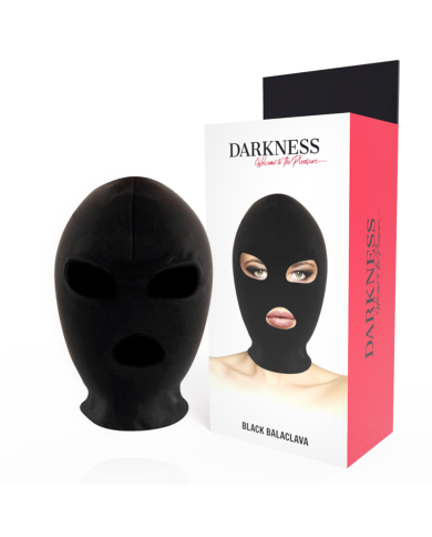 DARKNESS BDSM MASCARA SUMISION BOCA Y OJOS NEGRO