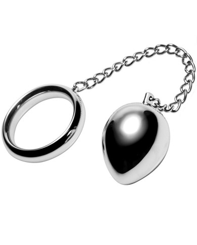 METAL HARD COCK RING 50MM CADENA CON BOLA METAL