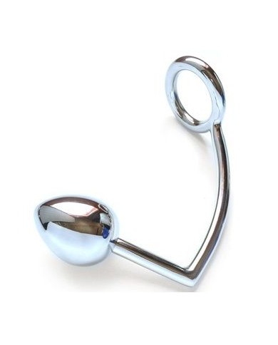 METAL HARD ANILLO CON GANCHO ANAL 45MM