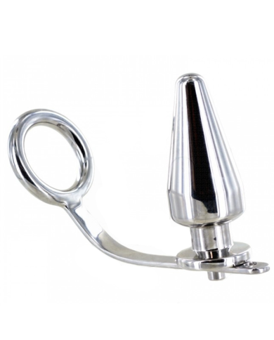 METAL HARD ANILLO ACERO CON PLUG ANAL 80 X 55 MM