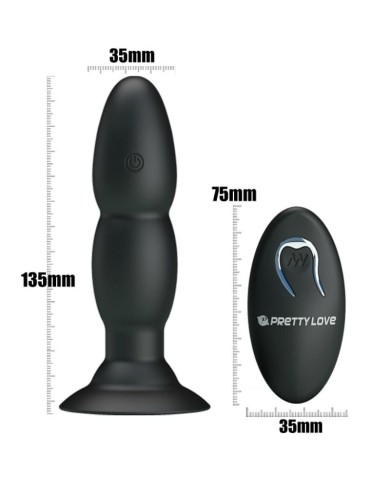 PRETTY LOVE PLUG VIBRADOR Y ROTACION POR CONTROL REMOTO