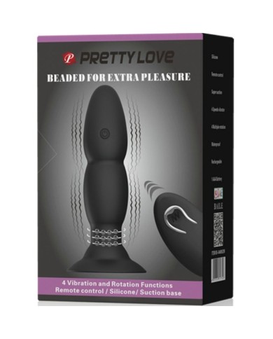 PRETTY LOVE PLUG VIBRADOR Y ROTACION POR CONTROL REMOTO