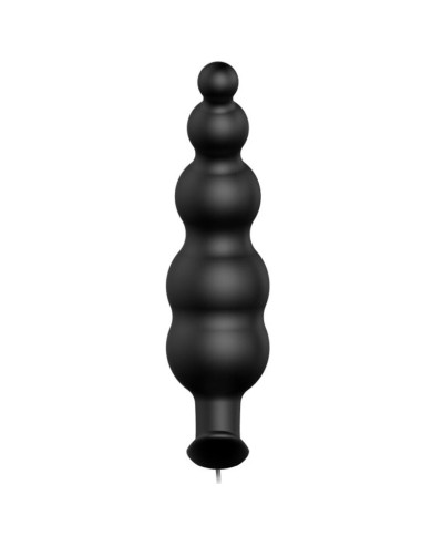PRETTY LOVE PLUG ANAL SILICONA ESTIMULACION EXTRA Y 12 MODOS VIBRACION NEGRO CONTROL REMOTO