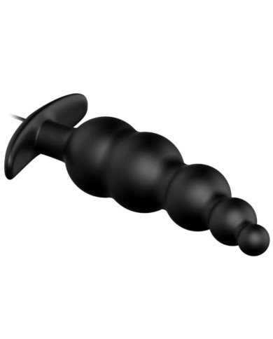 PRETTY LOVE PLUG ANAL SILICONA ESTIMULACION EXTRA Y 12 MODOS VIBRACION NEGRO CONTROL REMOTO