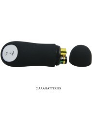 PRETTY LOVE PLUG ANAL SILICONA ESTIMULACION EXTRA Y 12 MODOS VIBRACION NEGRO CONTROL REMOTO
