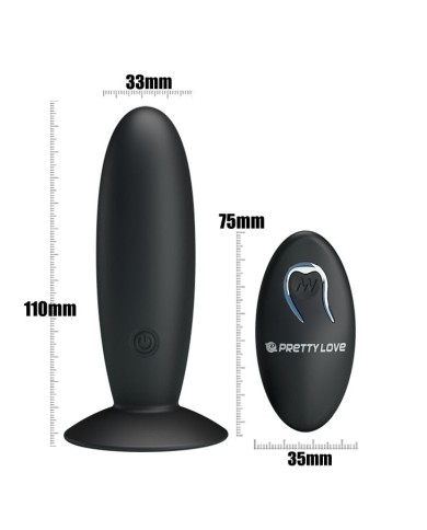 PRETTY LOVE PLUG ANAL RECARGABLE CON VIBRACION Y MANDO