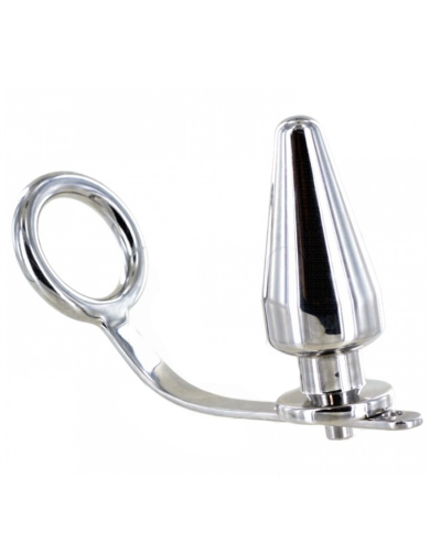 METAL HARD ANILLO ACERO CON PLUG ANAL 45 X 45MM