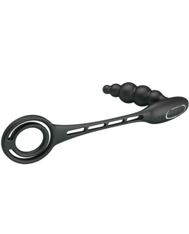PRETTY LOVE ANILLOS PENE CON PLUG VIBRADOR