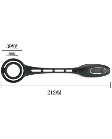 PRETTY LOVE ANILLOS PENE CON PLUG VIBRADOR