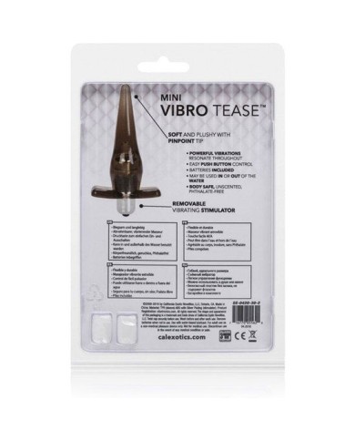 CALEXOTICS PLUG MINI VIBRO TEASE VIBRADOR NEGRO