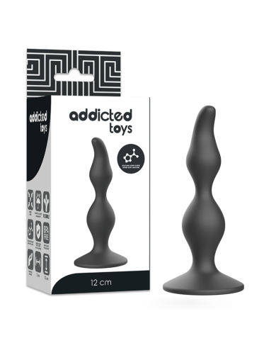 ADDICTED TOYS ANAL SEXUAL PLUG 12 CM NEGRO