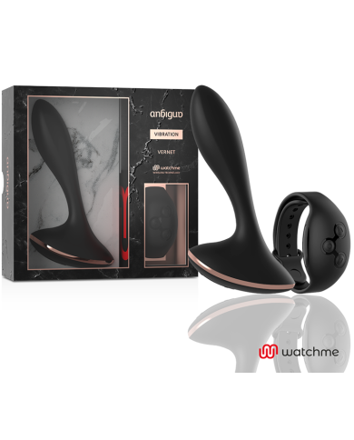 ANBIGUO WATCHME CONTROL REMOTO VIBRADOR PLUG ANAL VERNET