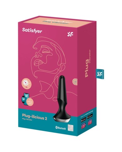 SATISFYER PLUG ILICIOUS 2 PLUG VIBRADOR NEGRO
