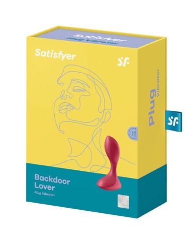SATISFYER BACKDOOR LOVER PLUG ANAL VIBRADOR ROJO