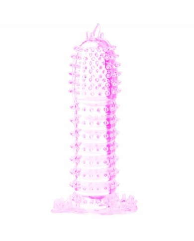 BAILE FUNDA PARA PENE CON PUNTOS ESTIMULANTES ROSA 14 CM BAILE FUNDA PARA PENE CON PUNTOS ESTIMULANTES ROSA 14 CM