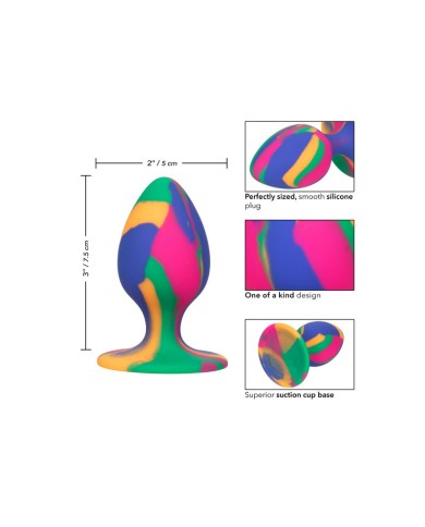 CALEXOTICS CHEEKY MEDIUM TIE DYE PLUG ANAL