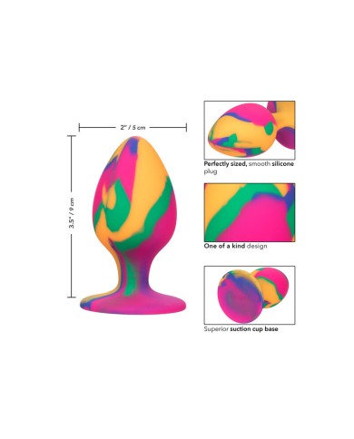 CALEXOTICS CHEEKY LARGE TIE DYE PLUG ANAL