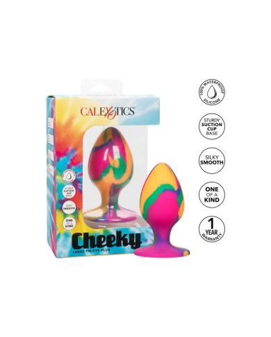 CALEXOTICS CHEEKY LARGE TIE DYE PLUG ANAL