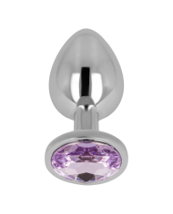 OHMAMA PLUG ANAL CON CRISTAL VIOLETA 8 CM
