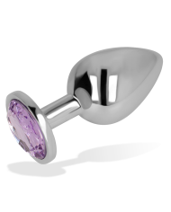 OHMAMA PLUG ANAL CON CRISTAL VIOLETA 8 CM