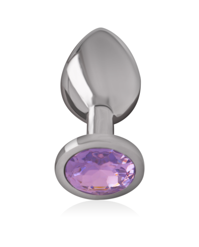 INTENSE PLUG ANAL METAL ALUMINIO CON CRISTAL VIOLETA TALLA M