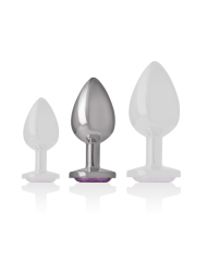 INTENSE PLUG ANAL METAL ALUMINIO CON CRISTAL VIOLETA TALLA M