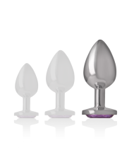INTENSE PLUG ANAL METAL ALUMINIO CON CRISTAL VIOLETA TALLA L