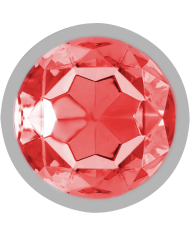 INTENSE PLUG ANAL METAL ALUMINIO CON CRISTAL ROJO TALLA L