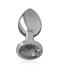 INTENSE PLUG ANAL METAL ALUMINIO CON CRISTAL NEGRO TALLA M