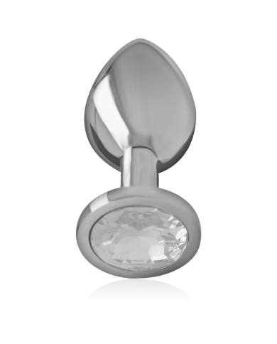 INTENSE PLUG ANAL METAL ALUMINIO CON CRISTAL PLATA TALLA M